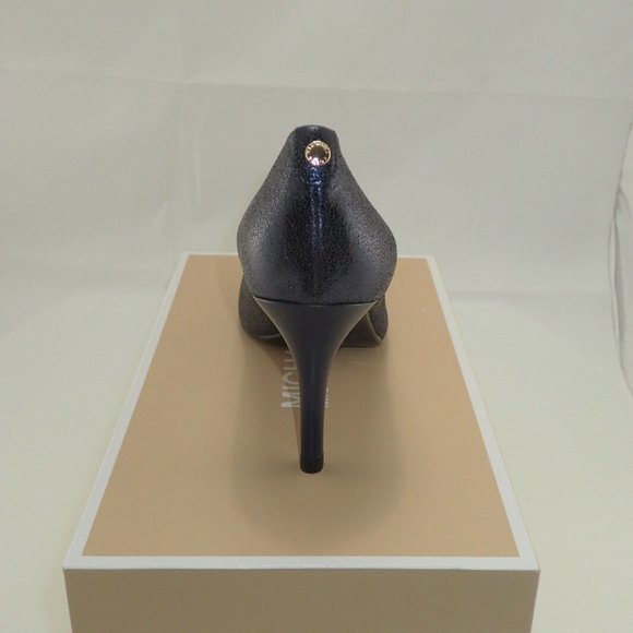 NIB MICHAEL KORS 40R6MFMP3M NAVY SPARKLE PUMP 10 - Picture 3 of 8